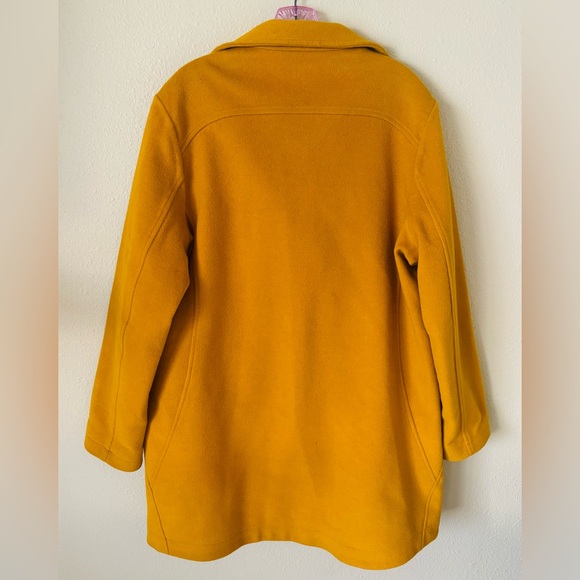 Pendleton Yellow Mid Thigh Length Lined Pea Coat Jacket Size: XL - Picture 3 of 7